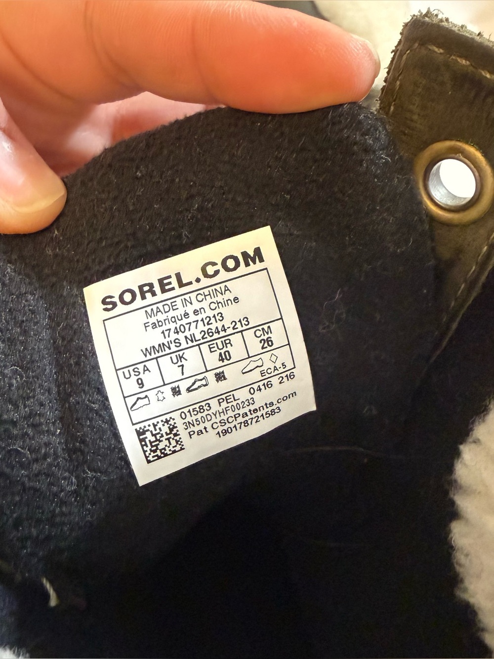 Sorel Slimpack Olive Green Snow Waterproof Winter Boots Shearling SZ 9 - Picture 6 of 6